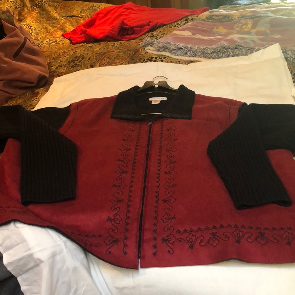 Faux suede jacket